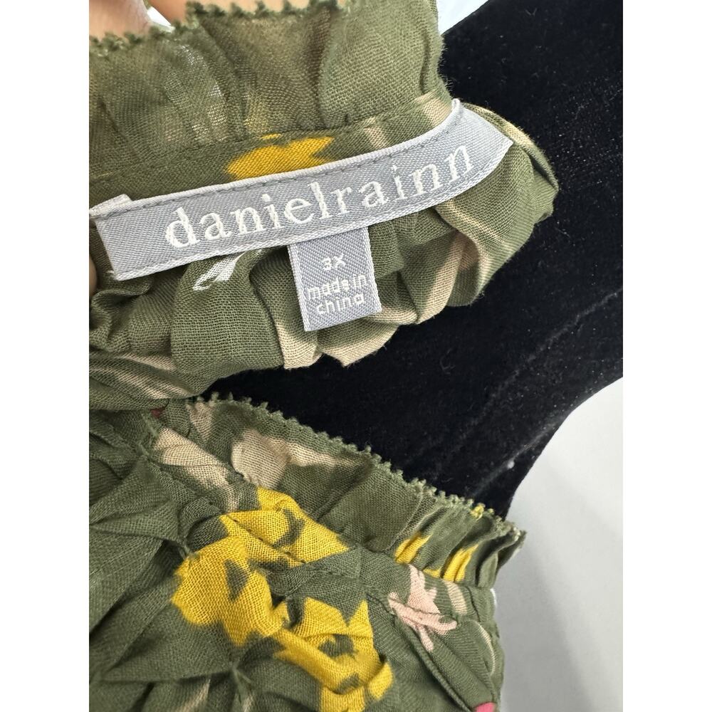 Daniel Rainn Linen Flutter Sleeve Button Down Top… - image 3